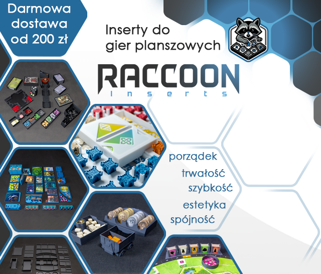 Inserty do gier planszowych Raccoon Inserts